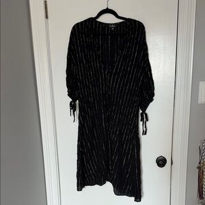 Lulu's cover up Black Dress with Gold Accents- size XS/S